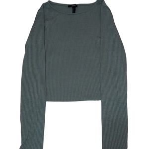 • basic long sleeve 💎 • forever 21 • size: large •dark green color :)